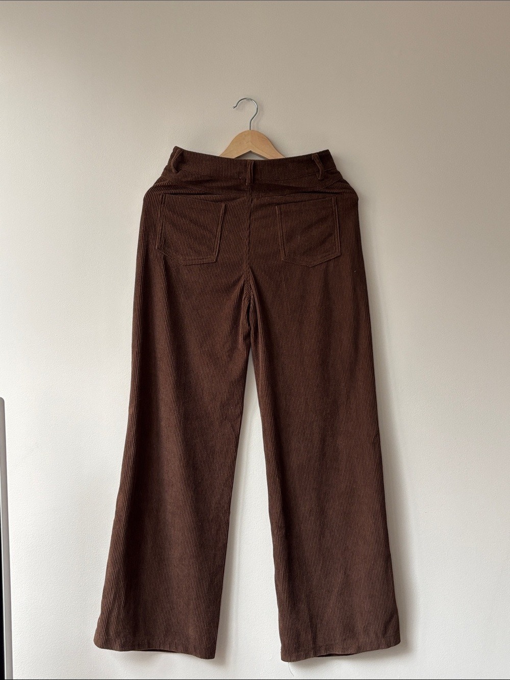 Wide Leg Women's Pants in Dark Brown - Picture 6 of 8